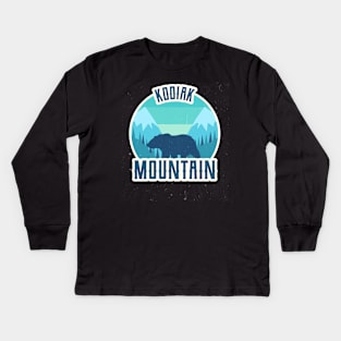 Kodiak Mountain Bear Kids Long Sleeve T-Shirt